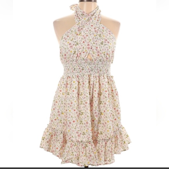 Aerie Spring Fling Halter Dress - Picture 2 of 5